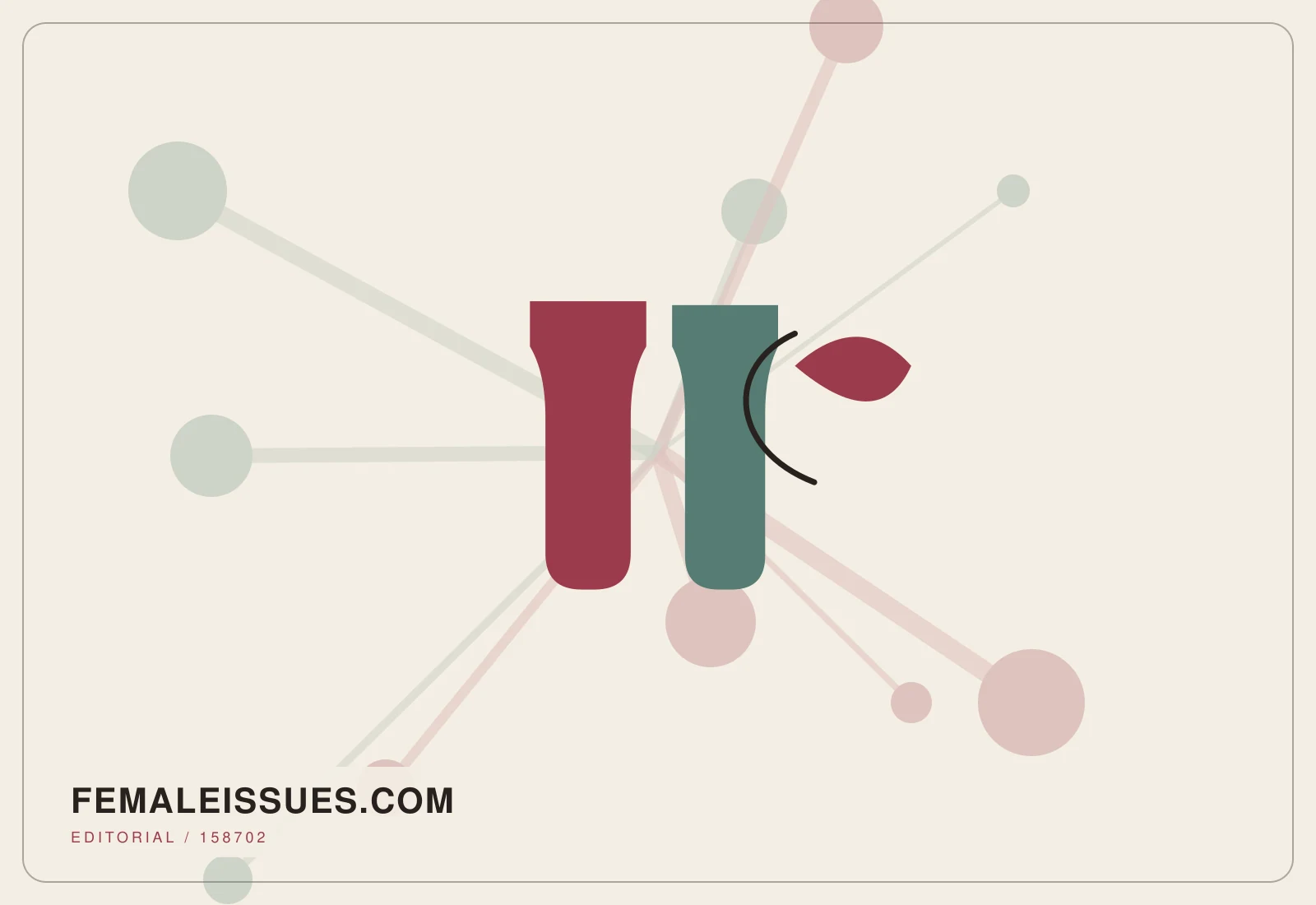 Abstract editorial artwork created for femaleissues.com